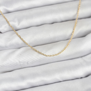 CM 14K Gold Renk Burgu Model 60 cm Kadın Kolye 5886