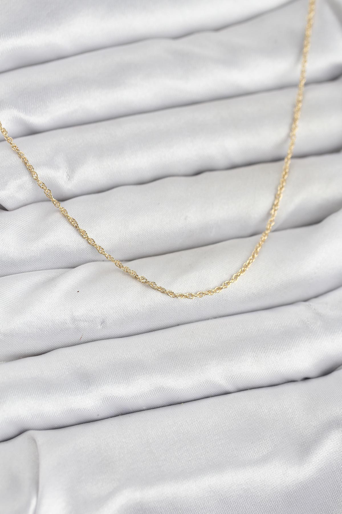 CM 14K Gold Renk Burgu Model 60 cm Kadın Kolye 5886 1 CM 14K Gold Renk Burgu Model 60 cm Kadın Kolye 5886