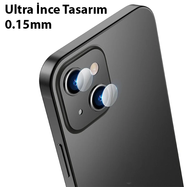 ALLY İPhone 13-13 Mini Tempered Glass Cam Kamera Koruyucu 2 ALLY İPhone 13-13 Mini Tempered Glass Cam Kamera Koruyucu - Görsel 2