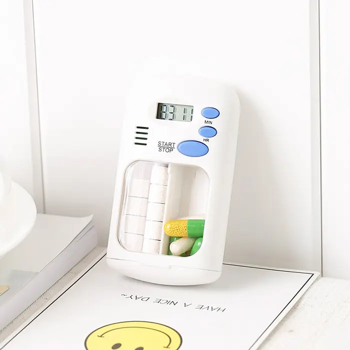 Ezere Elektronik Akıllı Zamanlayıcılı Taşınabilir Hap İlaç Kutusu - BPA İçermez-(5775) 1 Ezere Elektronik Akıllı Zamanlayıcılı Taşınabilir Hap İlaç Kutusu - BPA İçermez-(5775)