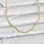 CM 14K Gold Renk Top Zincirli Model 60 cm Kadın Kolye 5886