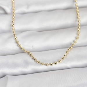 CM 14K Gold Renk Top Zincirli Model 60 cm Kadın Kolye 5886