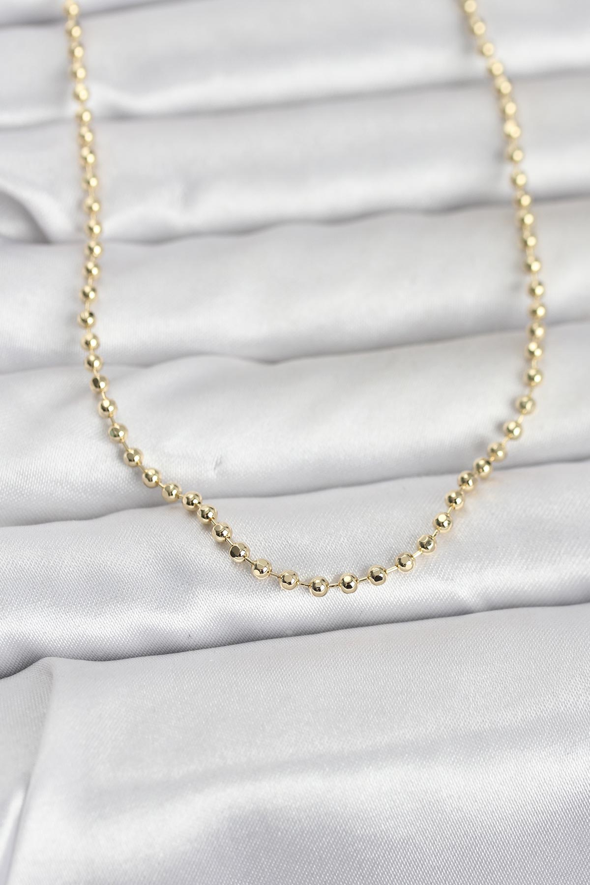 CM 14K Gold Renk Top Zincirli Model 60 cm Kadın Kolye 5886 1 CM 14K Gold Renk Top Zincirli Model 60 cm Kadın Kolye 5886
