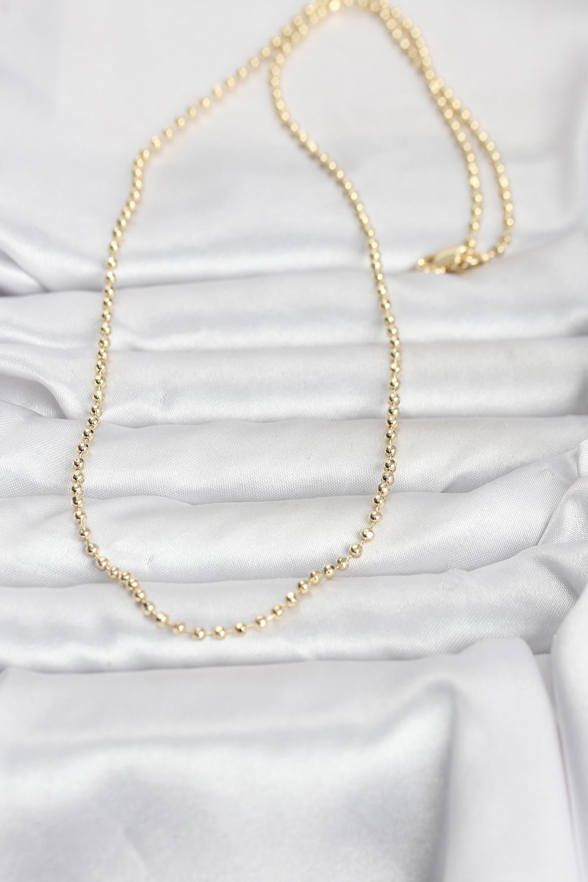 CM 14K Gold Renk Top Zincirli Model 60 cm Kadın Kolye 5886 2 CM 14K Gold Renk Top Zincirli Model 60 cm Kadın Kolye 5886 - Görsel 2