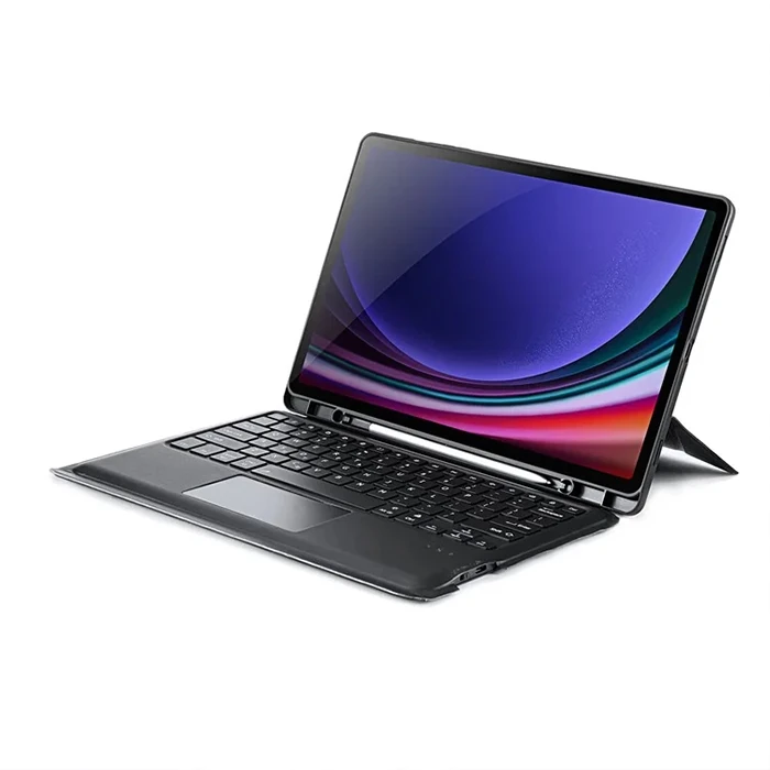 DUX DUCIS Samsung Galaxy Tab S9 + Ayrılabilir Bluetooth Klavye Touchpad PU Deri Kılıf 1 DUX DUCIS Samsung Galaxy Tab S9 + Ayrılabilir Bluetooth Klavye Touchpad PU Deri Kılıf