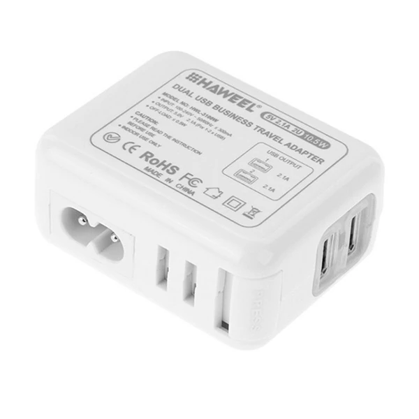 Haweel Universal Seyahat Şarj Adaptör İPhone Ve 1 Mikro Usb Şarj Kablosu Set 2 Haweel Universal Seyahat Şarj Adaptör İPhone Ve 1 Mikro Usb Şarj Kablosu Set - Görsel 2