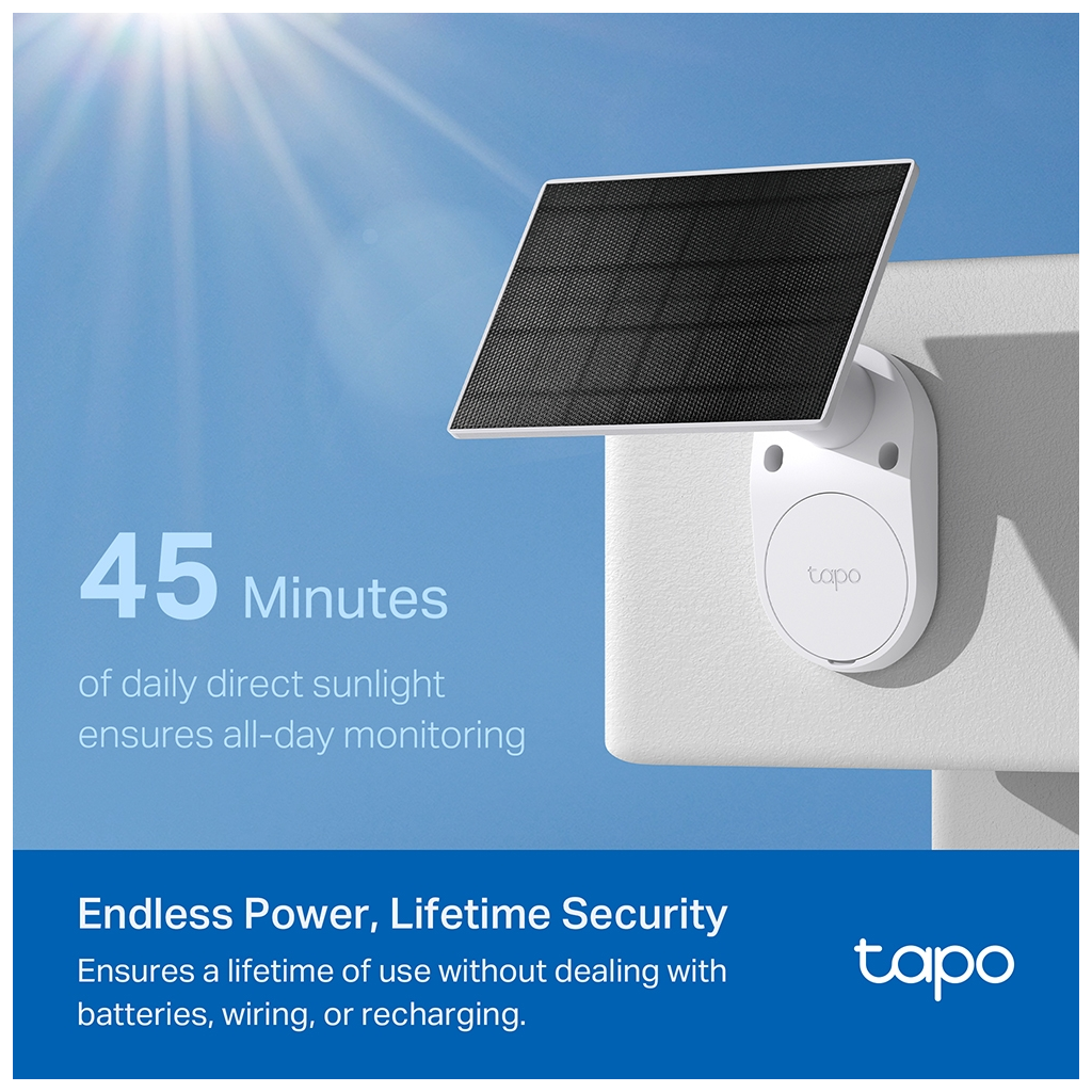 TP-LINK Tapo TC82 KIT (C410 KIT), 2K, 3,0Mpix, Dış Mekan, IP65, WiFi, 9Mt. Renkli Gece Görüşü, İki Yönlü Ses, Güneş Enerjili Güvenlik Kamerası Kiti(1923) 3 TP-LINK Tapo TC82 KIT (C410 KIT), 2K, 3,0Mpix, Dış Mekan, IP65, WiFi, 9Mt. Renkli Gece Görüşü, İki Yönlü Ses, Güneş Enerjili Güvenlik Kamerası Kiti(1923) - Görsel 3