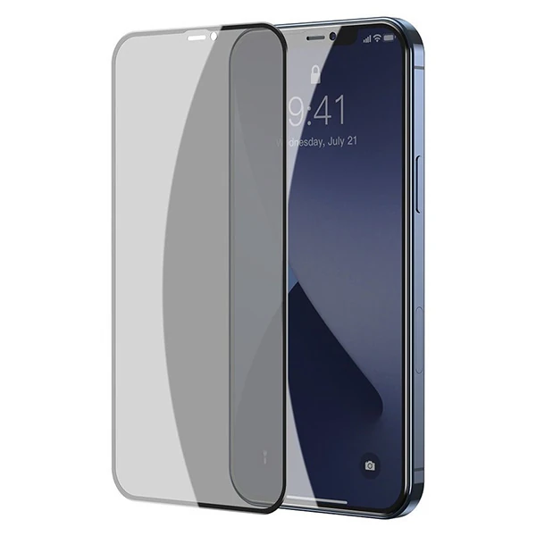 Baseus İPhone 12 mini Ekran Koruyucu 023mm Anti Spy Çerçeveli Tempered Cam Ekran Koruyucu 2 Adet Se 2 Baseus İPhone 12 mini Ekran Koruyucu 023mm Anti Spy Çerçeveli Tempered Cam Ekran Koruyucu 2 Adet Se - Görsel 2