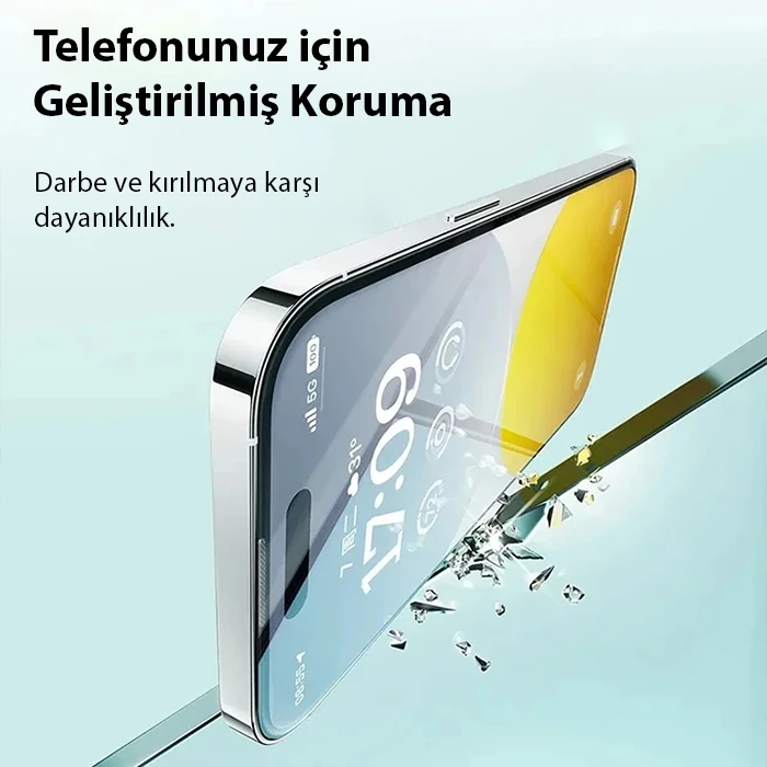 Baseus Crystal iPhone 15 Plus Full Koruma Eye-Protection Tempered Cam Ekran Koruyucu 2 Baseus Crystal iPhone 15 Plus Full Koruma Eye-Protection Tempered Cam Ekran Koruyucu - Görsel 2