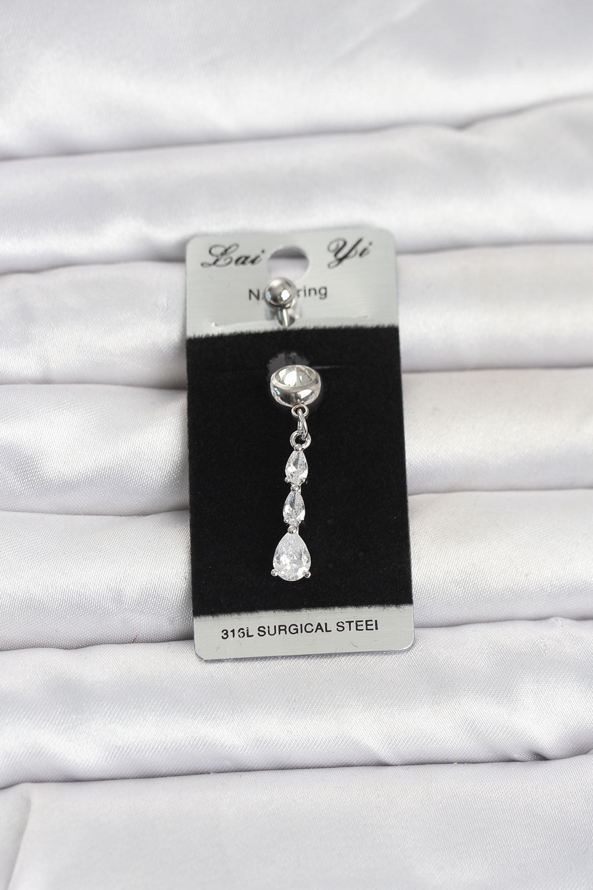 316L Cerrahi Çelik Sallantılı Damla Model Göbek Piercing 5886 1 316L Cerrahi Çelik Sallantılı Damla Model Göbek Piercing 5886