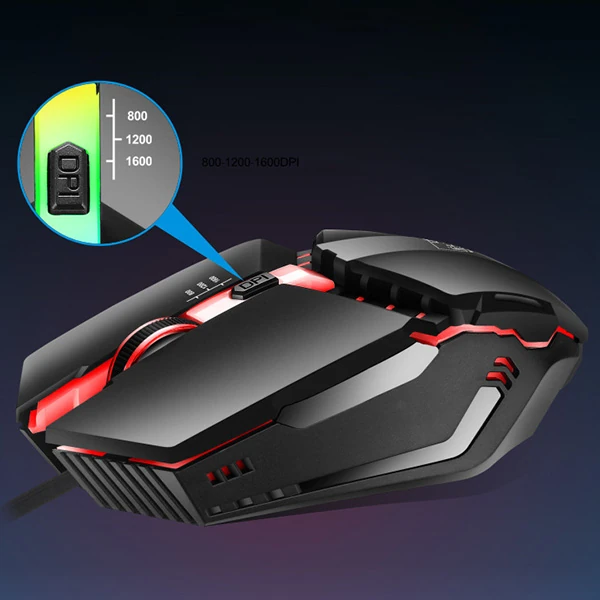 ALLY K3 Işıklı Kablolu Oyuncu- Gaming Mouse-(5775) 4 ALLY K3 Işıklı Kablolu Oyuncu- Gaming Mouse-(5775) - Görsel 4