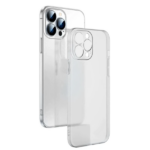 Ally iPhone 13 Pro Max 6.7inch Frosted Glass Şeffaf Kamera Korumalı Kılıf