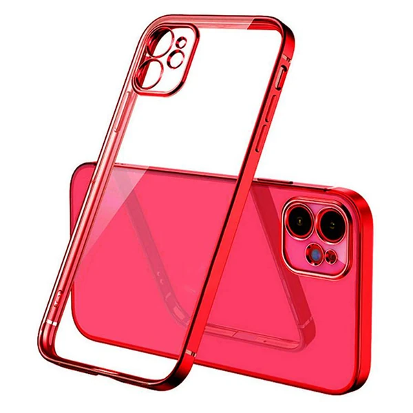 iPhone 12 Mini 5.4inç Renkli Kenar Şeffaf Kılıf Kamera Korumalı Kılıf 3 iPhone 12 Mini 5.4inç Renkli Kenar Şeffaf Kılıf Kamera Korumalı Kılıf - Görsel 3