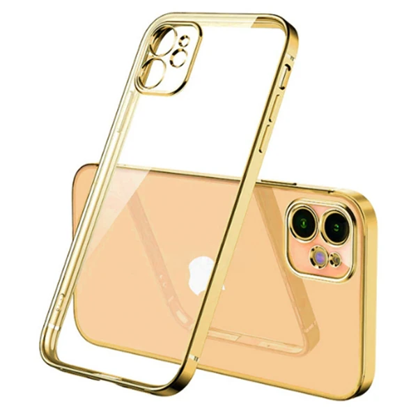 iPhone 12 Mini 5.4inç Renkli Kenar Şeffaf Kılıf Kamera Korumalı Kılıf 4 iPhone 12 Mini 5.4inç Renkli Kenar Şeffaf Kılıf Kamera Korumalı Kılıf - Görsel 4