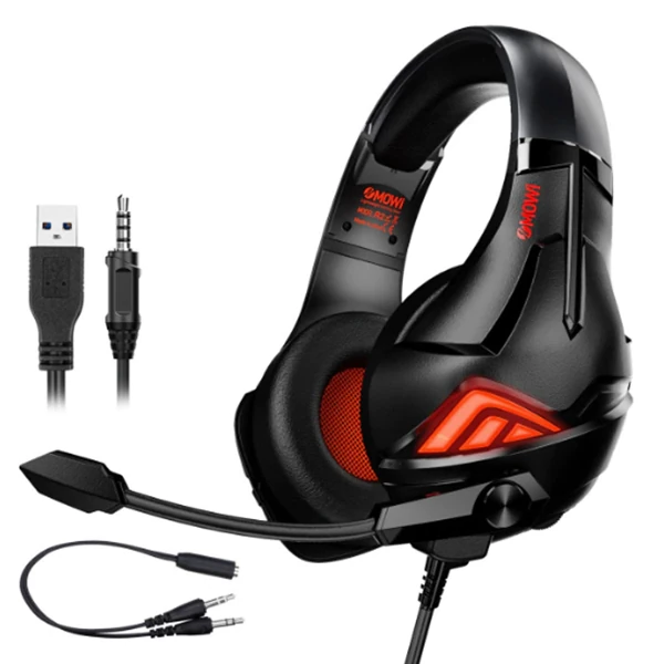 XMOWi R2 Gaming Mikrofonlu RGB Oyuncu Kulaklılığı Gurultu Engelleyici Kulaklik 2 XMOWi R2 Gaming Mikrofonlu RGB Oyuncu Kulaklılığı Gurultu Engelleyici Kulaklik - Görsel 2