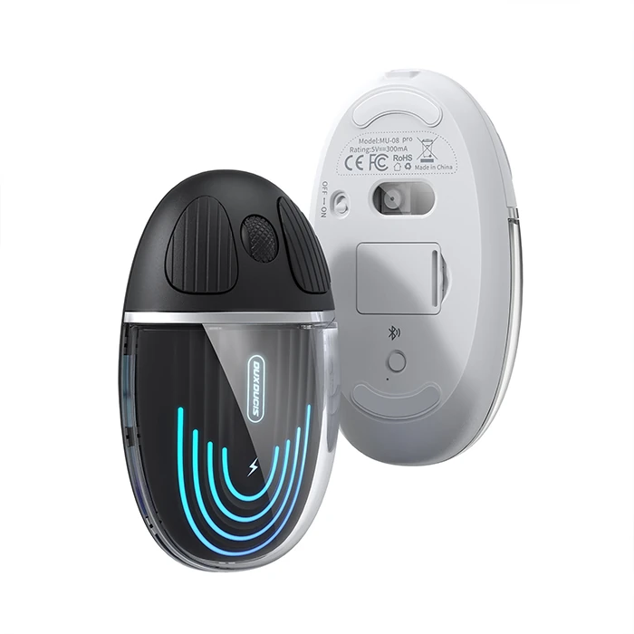Dux Ducis CM Series Kablosuz Bluetooth 2.4GHz Şeffaf Mouse 2 Dux Ducis CM Series Kablosuz Bluetooth 2.4GHz Şeffaf Mouse - Görsel 2
