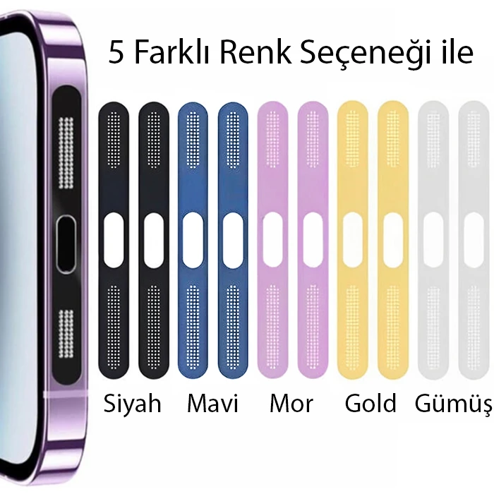 Ally iPhone 14 Pro İçin Anti-Dust Toz Ve Kir Önleyici Sticker 2 Adet Set 4 Ally iPhone 14 Pro İçin Anti-Dust Toz Ve Kir Önleyici Sticker 2 Adet Set - Görsel 4