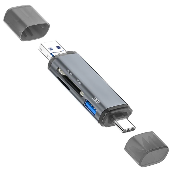ALLY ADS-307 3 IN 1 USB + Micro USB + Type-c OTG Kart Okuyucu 2 ALLY ADS-307 3 IN 1 USB + Micro USB + Type-c OTG Kart Okuyucu - Görsel 2