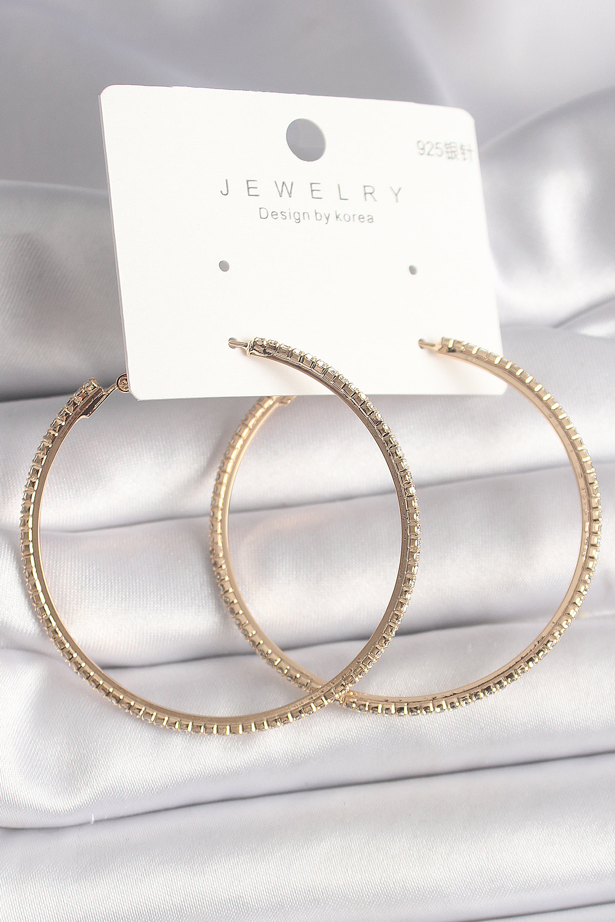 Pirinç Gold Renk Zirkon Taşlı Halka Model Kadın Küpe 5886 1 Pirinç Gold Renk Zirkon Taşlı Halka Model Kadın Küpe 5886
