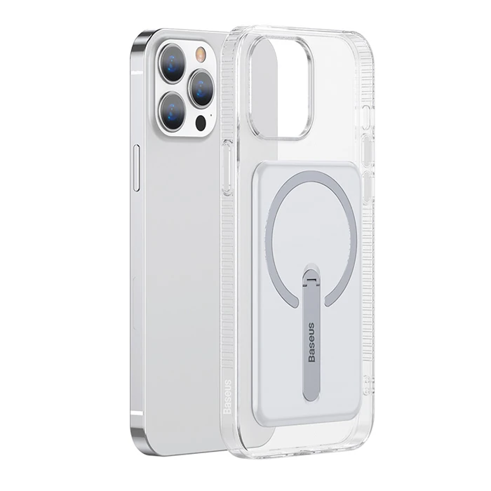 Baseus iPhone 13 Pro 6.1inç Manyetik Magsafe Standlı Silikon Kılıf 2 Baseus iPhone 13 Pro 6.1inç Manyetik Magsafe Standlı Silikon Kılıf - Görsel 2