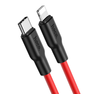 Haydiburaya 83 HOCO X21 Plus PD 20W Type-C to iPhone Lightning Silikon Hızlı Şarj ve Data Kablosu-(5775)