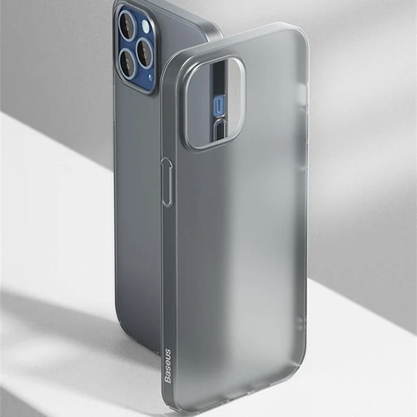 Baseus İPhone 12 Pro Max 6.7 Comfort İnce Şeffaf Kılıf Matte PP Kılıf 4 Baseus İPhone 12 Pro Max 6.7 Comfort İnce Şeffaf Kılıf Matte PP Kılıf - Görsel 4