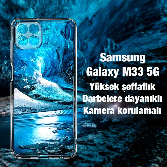 Ally SM Galaxy M33 5G (SM-M336B) Kılıf Kamera Korumalı Ultra İnce Şeffaf Kılıf 2 Ally SM Galaxy M33 5G (SM-M336B) Kılıf Kamera Korumalı Ultra İnce Şeffaf Kılıf - Görsel 2