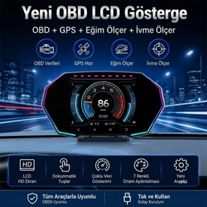 Ally F11 OBD2 + GPS Head Up Display HUD, Dijital Hız Göstergesi-(5775)