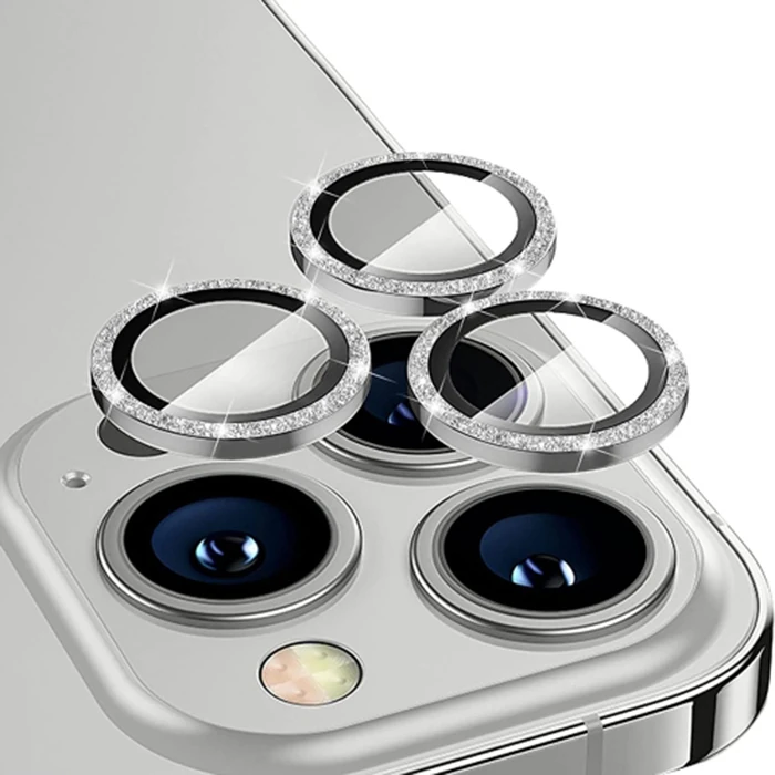 ALLY iPhone 14 Pro-14 Pro Max Diamond Taş İşlemeli Alüminyum Alaşımlı Kamera Lens Koruyucu 2 ALLY iPhone 14 Pro-14 Pro Max Diamond Taş İşlemeli Alüminyum Alaşımlı Kamera Lens Koruyucu - Görsel 2