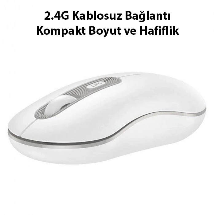 HOCO GM21 Platinium 1600dPi 2.4G Bluetooth Kablosuz Optik Mouse-(5775) 4 HOCO GM21 Platinium 1600dPi 2.4G Bluetooth Kablosuz Optik Mouse-(5775) - Görsel 4