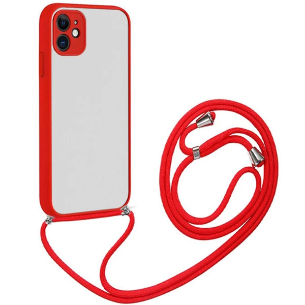 ALLY iPhone 12 6.1 Askılı Koruyucu Silikon Kılıf 1 ALLY iPhone 12 6.1 Askılı Koruyucu Silikon Kılıf