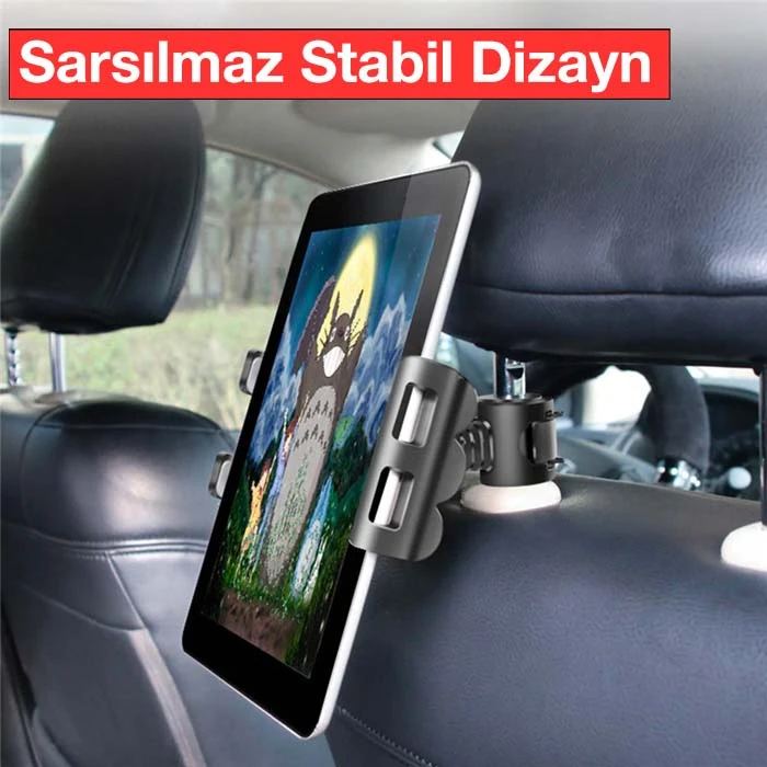 Ally Universal Araç Arka Koltuk Tablet ve Telefon Tutucu-(5775) 4 Ally Universal Araç Arka Koltuk Tablet ve Telefon Tutucu-(5775) - Görsel 4