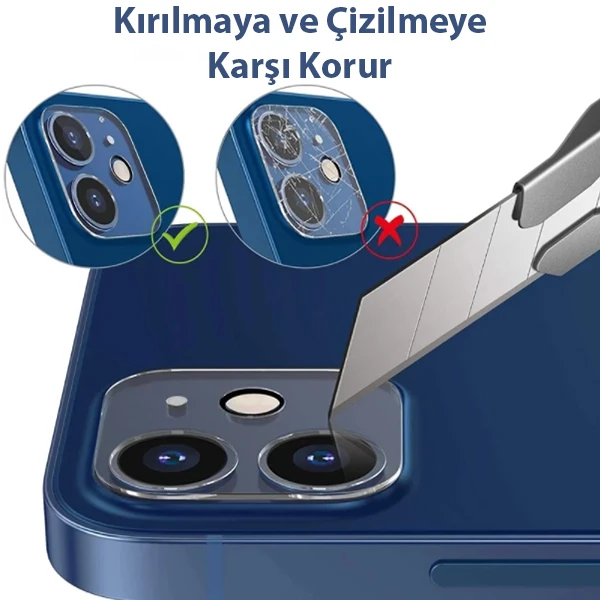 GOR İPhone 13 /13 Mini Best Full Tempered Cam Kamera Koruyucu 2Adet Set 2 GOR İPhone 13 /13 Mini Best Full Tempered Cam Kamera Koruyucu 2Adet Set - Görsel 2