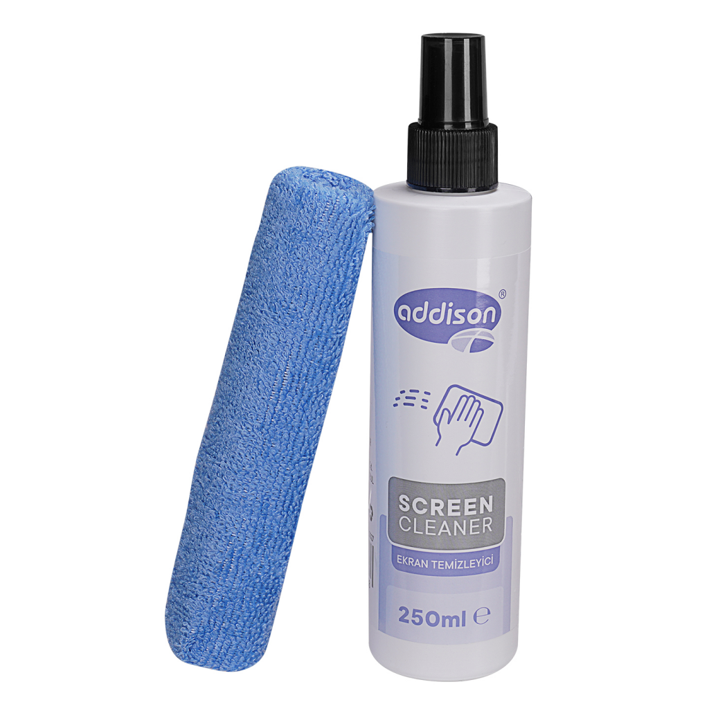 ADDISON 300871, Ekran Temizleyici Sprey 250ml. Microfiber Bez ile Birlikte(1923) 3 ADDISON 300871, Ekran Temizleyici Sprey 250ml. Microfiber Bez ile Birlikte(1923) - Görsel 3