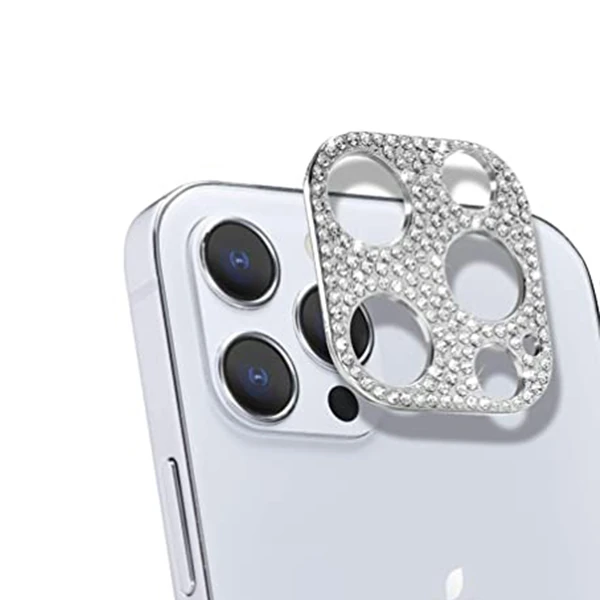 ALLY İPhone 12 Pro Max Kamera Koruyucu Lens Diamond Taş İşlemeli 2 ALLY İPhone 12 Pro Max Kamera Koruyucu Lens Diamond Taş İşlemeli - Görsel 2