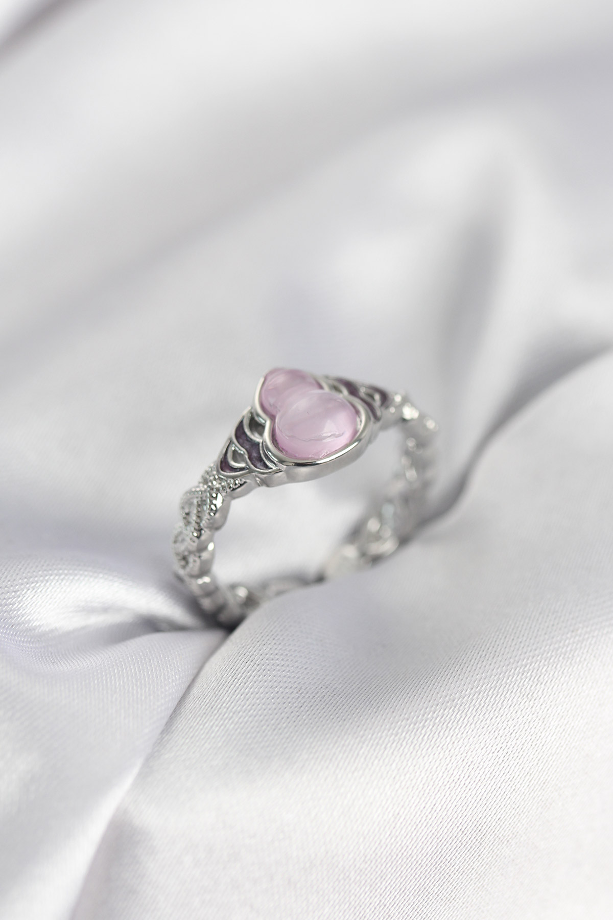 Gümüş Renk Pembe Damla Model Kadın Yüzük 5886 1 Gümüş Renk Pembe Damla Model Kadın Yüzük 5886