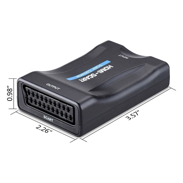 Ally 1080P Scart HDMI Dönüştürücü Ses Video Adaptörü-SİYAH 2 Ally 1080P Scart HDMI Dönüştürücü Ses Video Adaptörü-SİYAH - Görsel 2