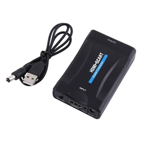 Ally 1080P Scart HDMI Dönüştürücü Ses Video Adaptörü-SİYAH 3 Ally 1080P Scart HDMI Dönüştürücü Ses Video Adaptörü-SİYAH - Görsel 3