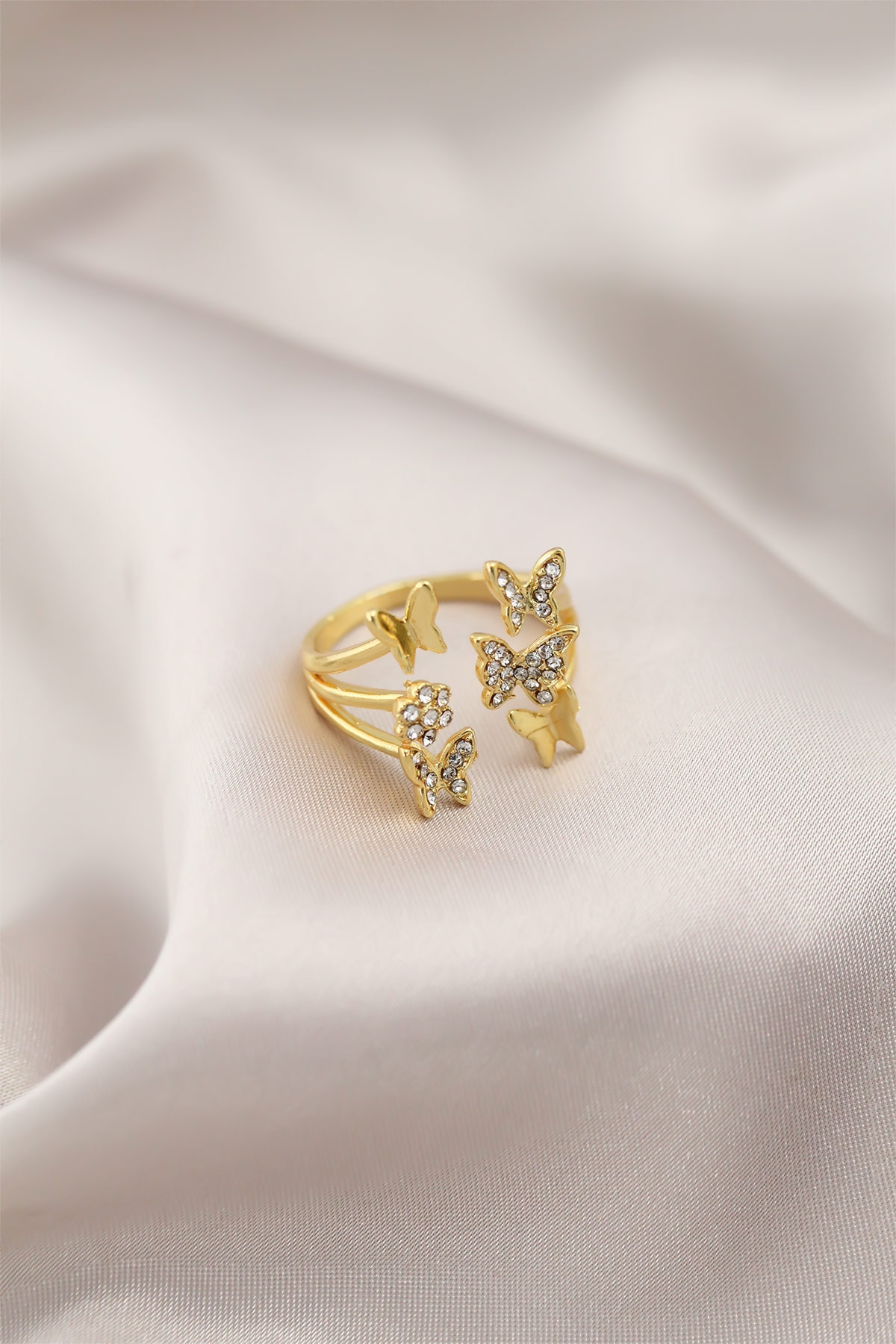 Gold Renk Metal Kelebek Model Kadın Yüzük 5886 1 Gold Renk Metal Kelebek Model Kadın Yüzük 5886