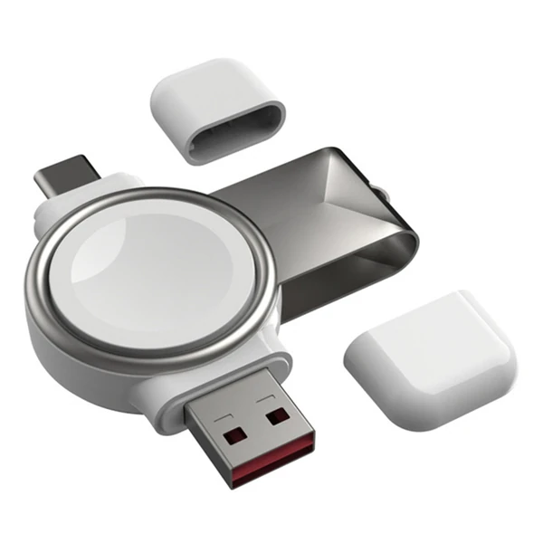 ALLY Apple iWatch İçin Taşınabilir 2 in 1 USB + Type-C Şarj Standı-(5775) 1 ALLY Apple iWatch İçin Taşınabilir 2 in 1 USB + Type-C Şarj Standı-(5775)
