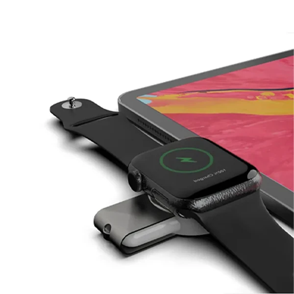 ALLY Apple iWatch İçin Taşınabilir 2 in 1 USB + Type-C Şarj Standı-(5775) 4 ALLY Apple iWatch İçin Taşınabilir 2 in 1 USB + Type-C Şarj Standı-(5775) - Görsel 4