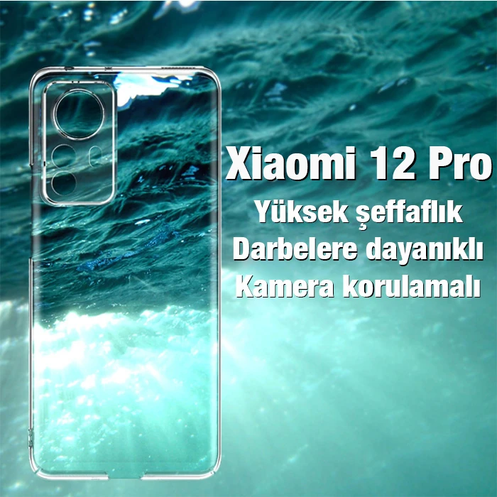 Ally Xiaomi 12 Pro Kılıf Kamera Korumalı Ultra İnce Şeffaf Silikon Kılıf 2 Ally Xiaomi 12 Pro Kılıf Kamera Korumalı Ultra İnce Şeffaf Silikon Kılıf - Görsel 2