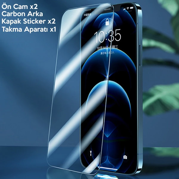 GOR İPhone 12 Pro Max 6.7 Best Full Tempered Cam Ekran Koruyucu 2Adet+Takma Aparatı 2 GOR İPhone 12 Pro Max 6.7 Best Full Tempered Cam Ekran Koruyucu 2Adet+Takma Aparatı - Görsel 2