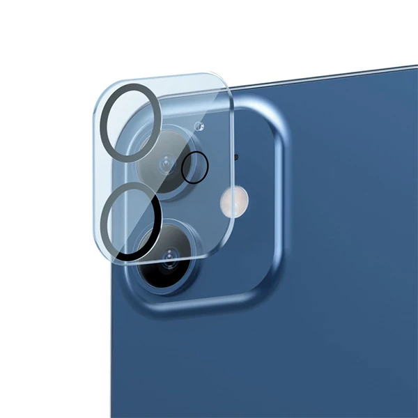 BASEUS iPhone 12 6.1 3D Full Kaplama Kamera Koruyucu Cam 2 Adet Set 2 BASEUS iPhone 12 6.1 3D Full Kaplama Kamera Koruyucu Cam 2 Adet Set - Görsel 2