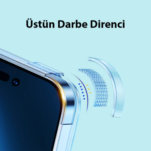 Baseus iPhone 15 Pro Crystal Serisi Manyetik Magsafe Silikon Kılıf + Tempered Ekran Koruyucu Set 3 Baseus iPhone 15 Pro Crystal Serisi Manyetik Magsafe Silikon Kılıf + Tempered Ekran Koruyucu Set - Görsel 3