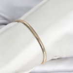 CM 14K Gold Renk Yassı Yılan Zincir Model Kadın Bileklik 5886
