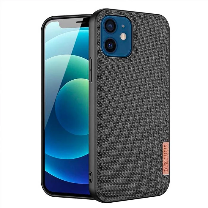 Dux Ducis Fino Serisi iPhone 12 -12 Pro 6.1inç Kılıf Premium Dokuma Silikon Kılıf-(5775) 1 Dux Ducis Fino Serisi iPhone 12 -12 Pro 6.1inç Kılıf Premium Dokuma Silikon Kılıf-(5775)
