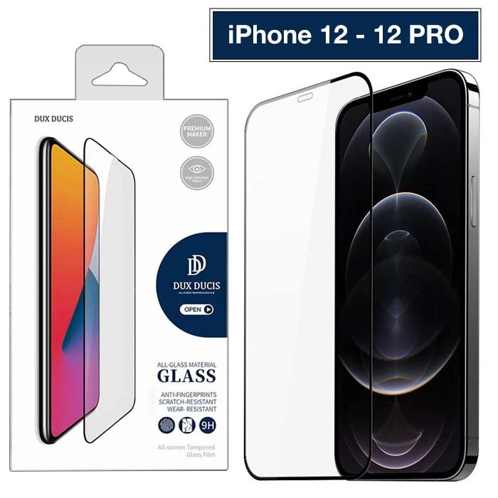 Dux Ducis iPhone 12 - 12 Pro 6.1inç Tempered Cam Ekran Koruyucu 10D Full Kaplama 1 Dux Ducis iPhone 12 - 12 Pro 6.1inç Tempered Cam Ekran Koruyucu 10D Full Kaplama
