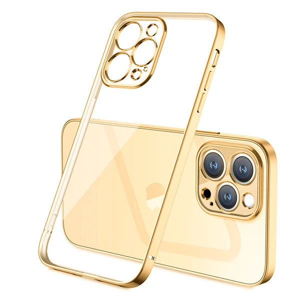 iPhone 13 Pro Max Renkli Kenar Şeffaf Kılıf Kamera Korumalı Silikon Kılıf 1 iPhone 13 Pro Max Renkli Kenar Şeffaf Kılıf Kamera Korumalı Silikon Kılıf