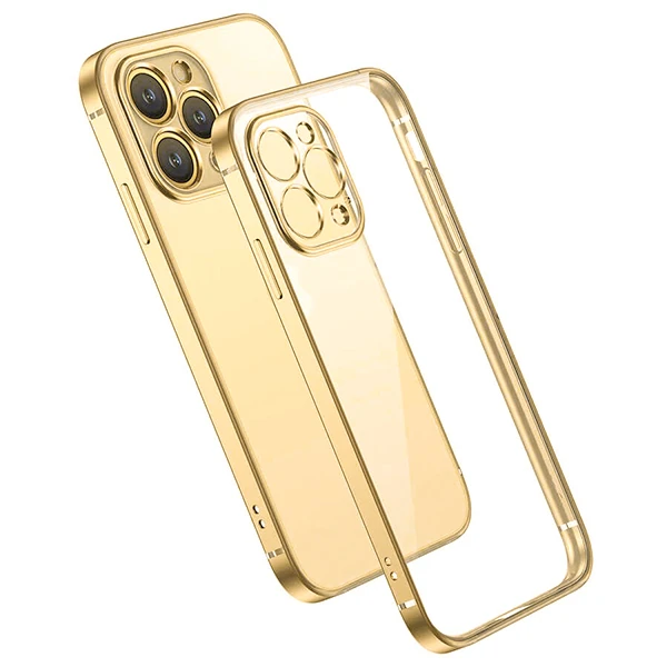 iPhone 13 Pro Max Renkli Kenar Şeffaf Kılıf Kamera Korumalı Silikon Kılıf 2 iPhone 13 Pro Max Renkli Kenar Şeffaf Kılıf Kamera Korumalı Silikon Kılıf - Görsel 2